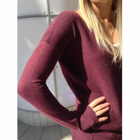 NEW Lululemon The Sweater Life Pullover in Heathered Bordeaux Drama - Picture 9 of 15